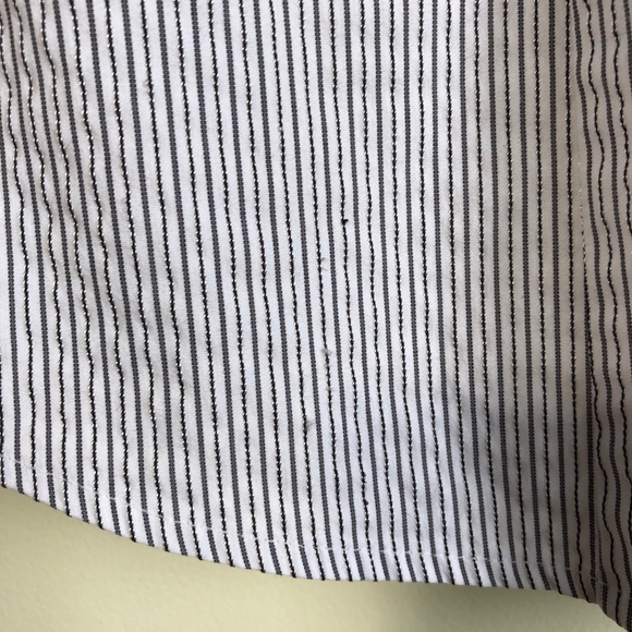 3/$30💚Worthington Petite black and white stripes blouse top size small - Picture 11 of 12